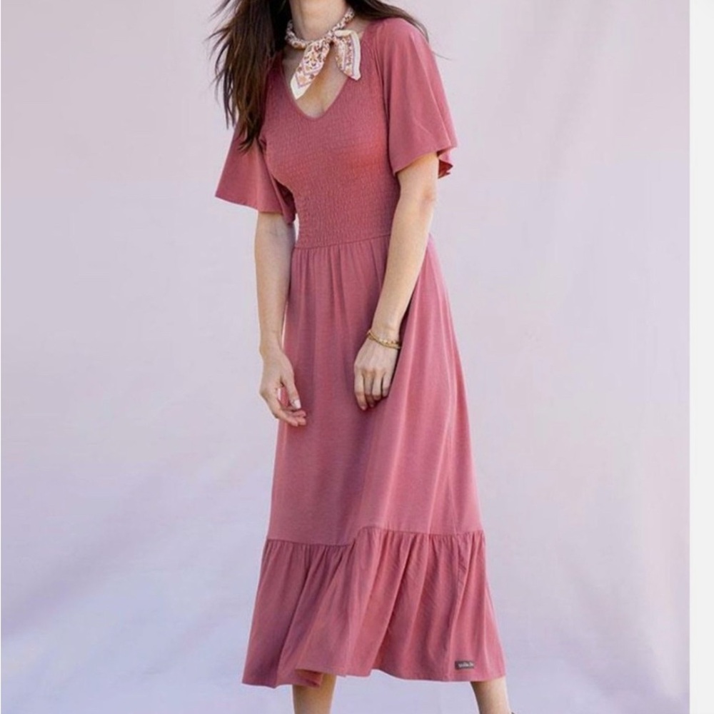 Matilda Jane ruffled good d days maxi dress size S
